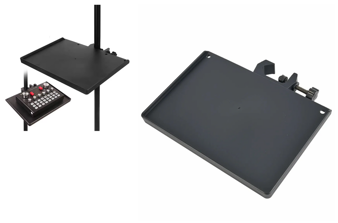 NEW Clamp on Quality Plastic Music Stand Accessories Tray Raised Edges