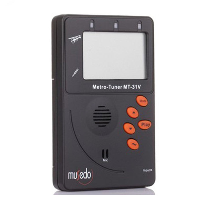 Musedo MT-31V chromatic violin tuner metronome tone generator batteries pickup