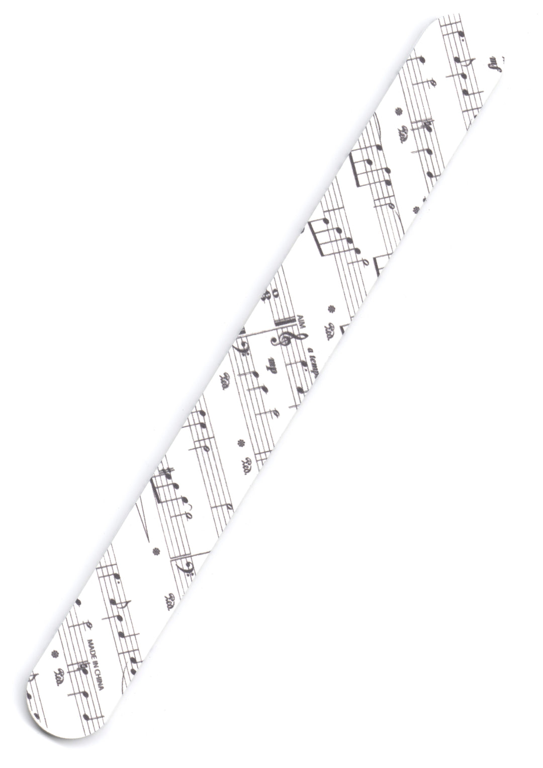 1 X Double sided music notes design emery board nail file