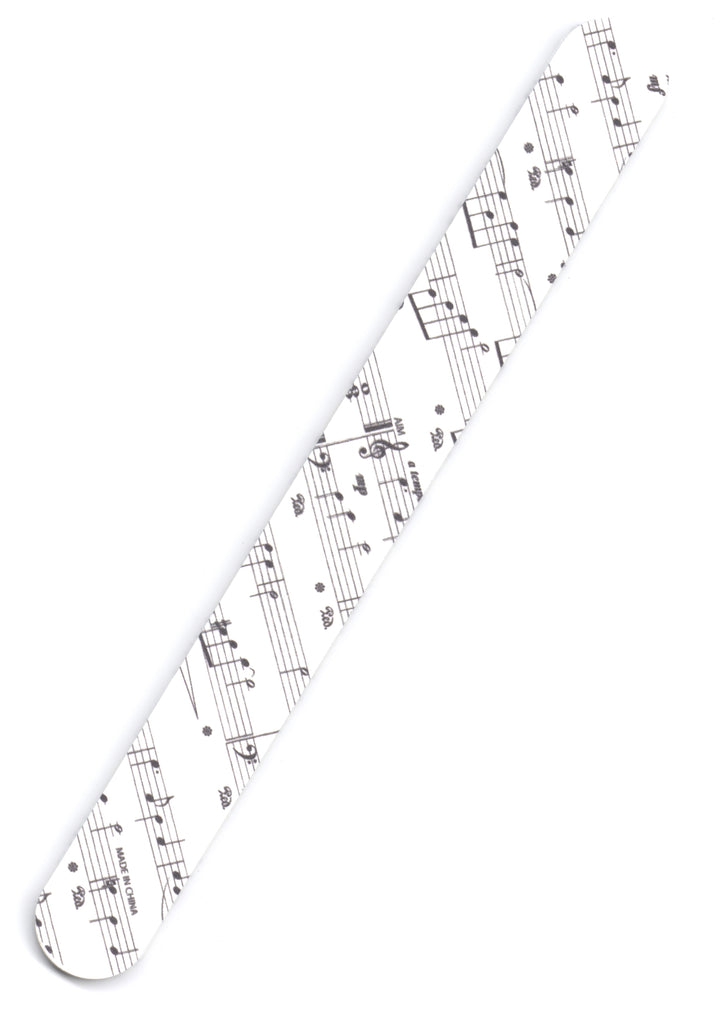 1 X Double sided music notes design emery board nail file