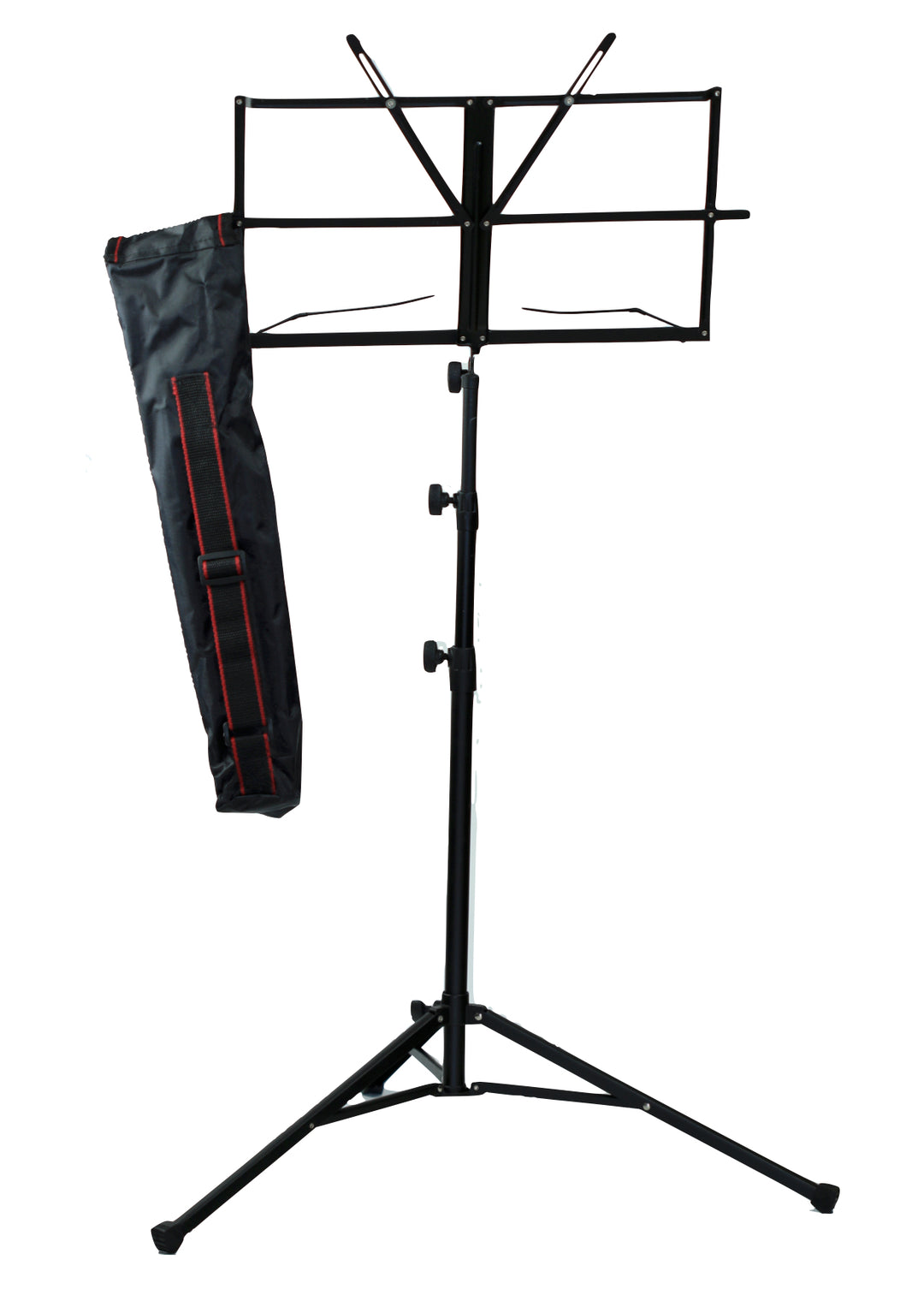 Quality height adjustable music stand with free carry bag