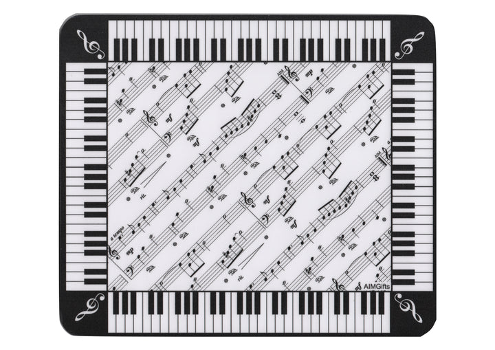 Music notes piano design music computer mouse pad thick rubber base
