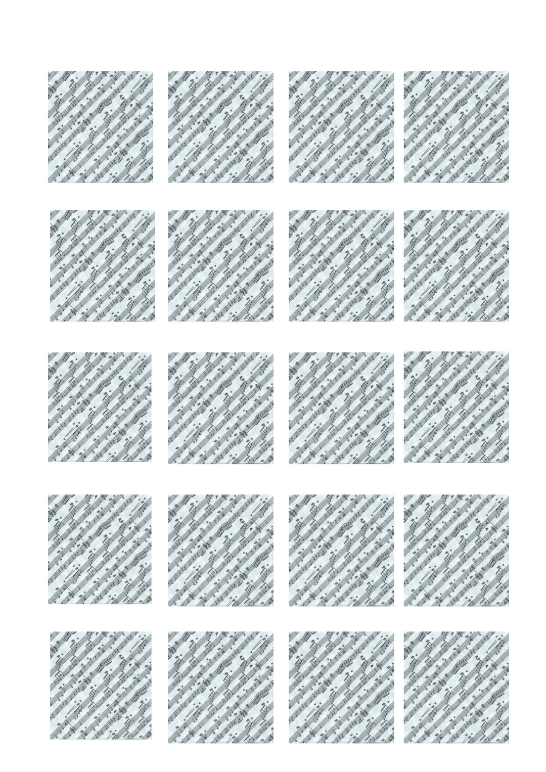 AIM (USA) Branded 2-Ply Table Napkins/Serviettes Sheet Music Design