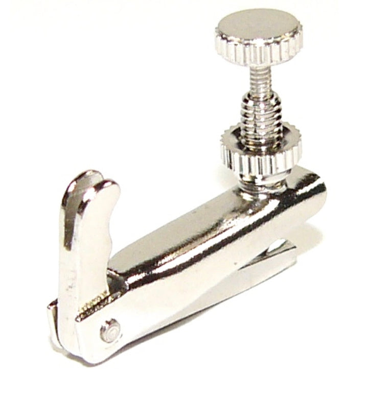 Single chrome nickel violin fine tuner adjuster 1/2 - 1/4 size