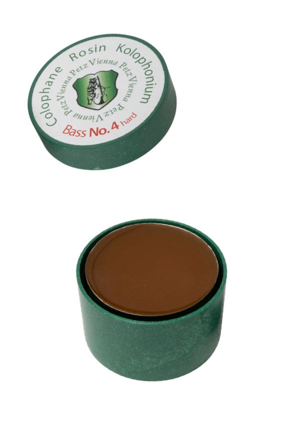 PETZ Hard Bass Rosin No.4 for Smooth Bow Response