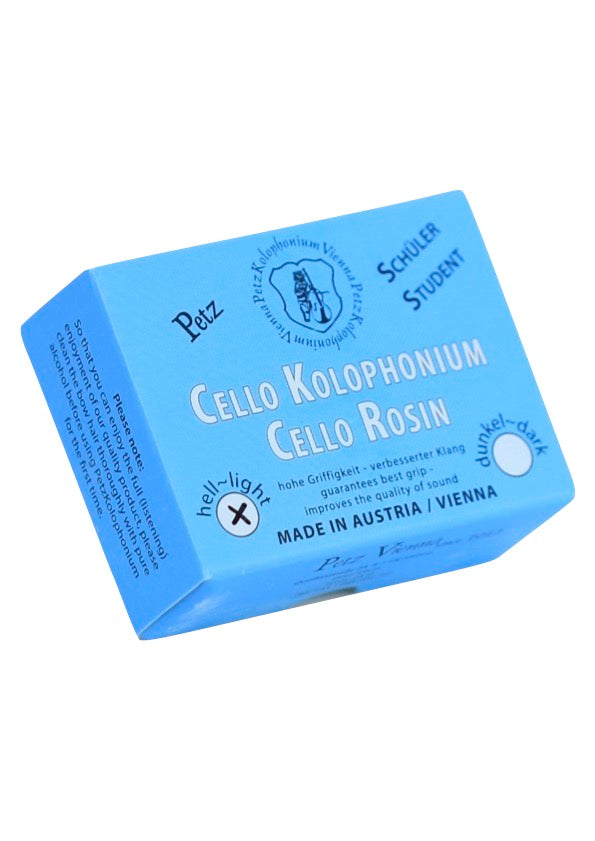 PETZ Natural LIGHT Cello rosin for horsehair or synthetic bows Made in AUSTRIA