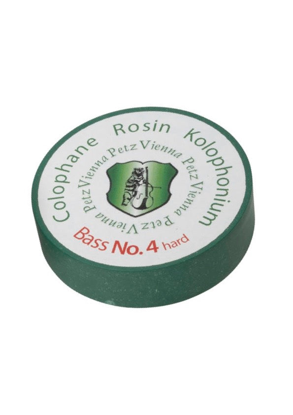 PETZ Hard Bass Rosin No.4 for Smooth Bow Response