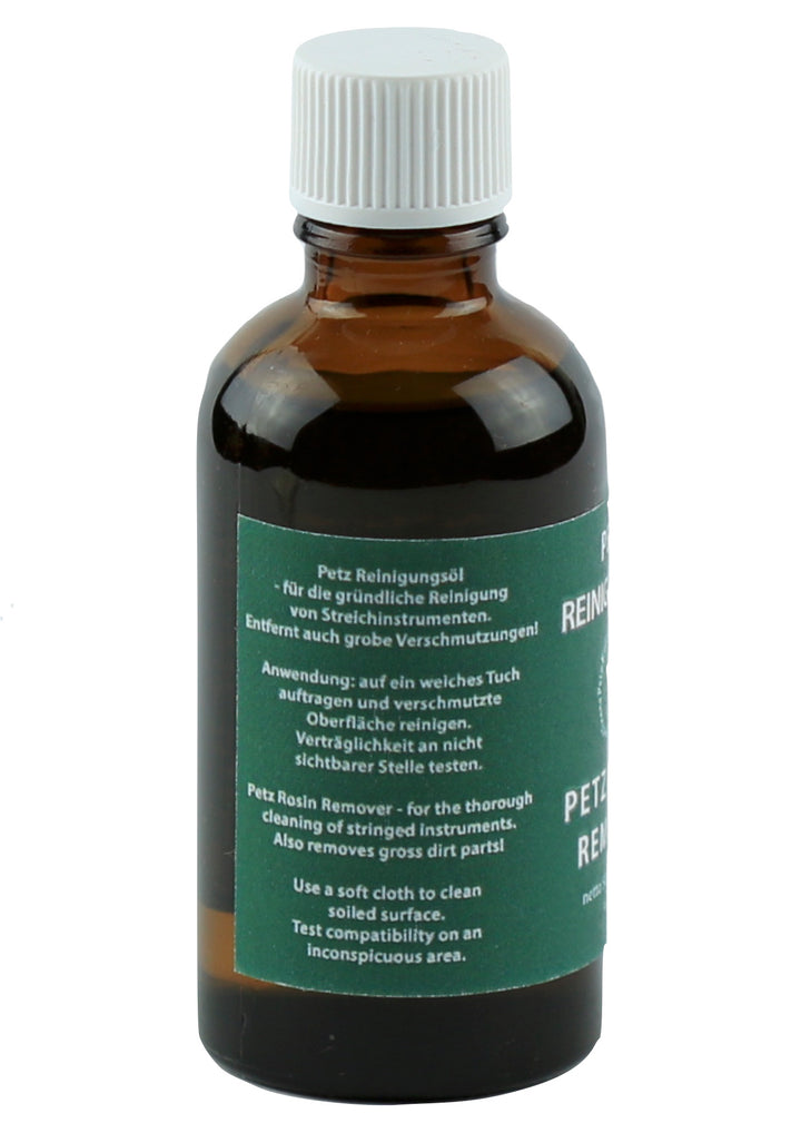 Petz violin viola cello &amp; double bass rosin remover 50ml Made in Austria