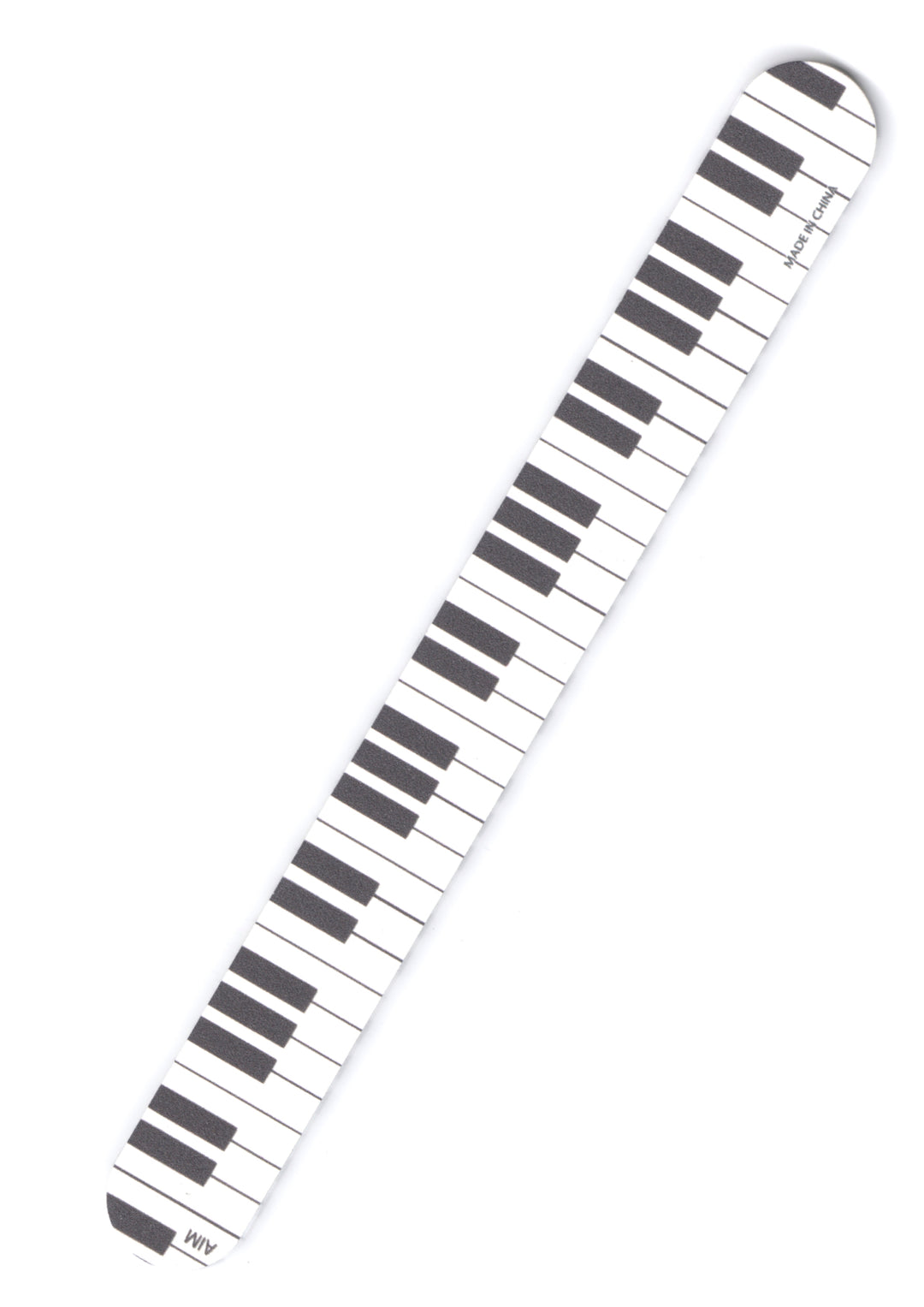 1 X Double sided Piano Keyboard design emery board nail file