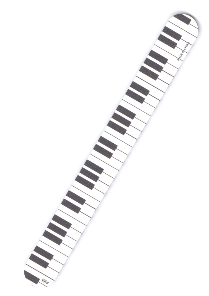 1 X Double sided Piano Keyboard design emery board nail file