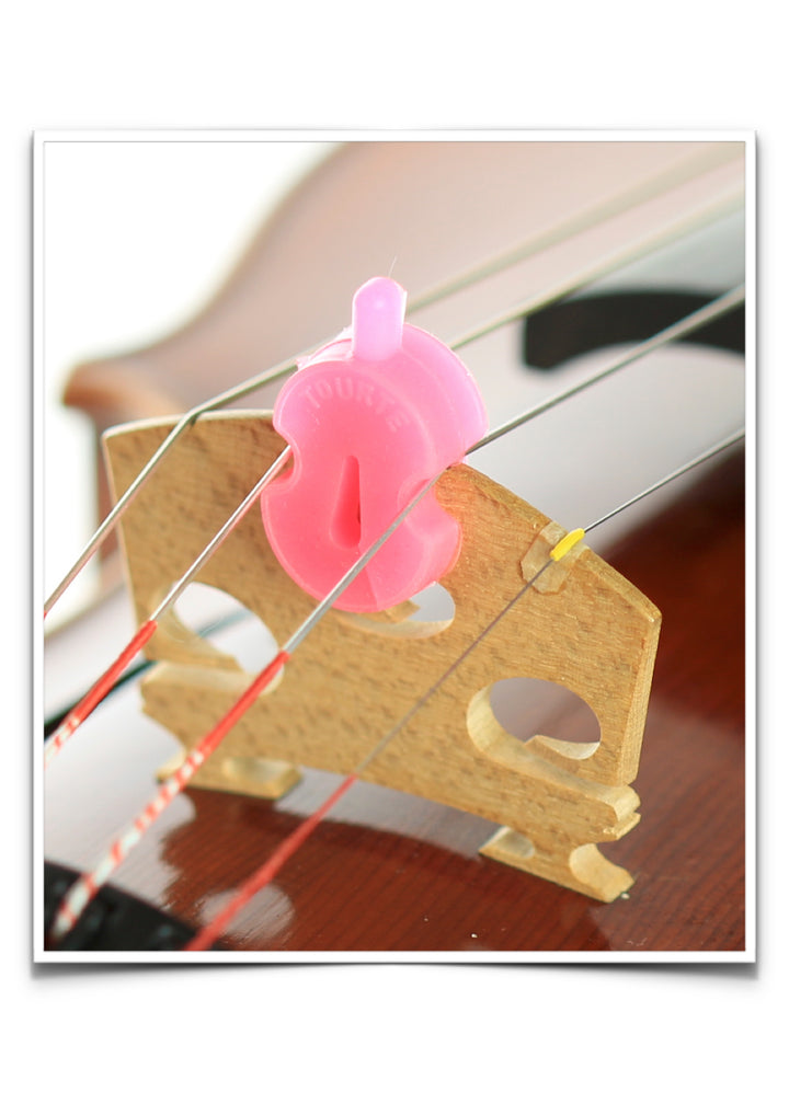Original tourte single hole rubber violin viola mute 3/4 - 4/4 size