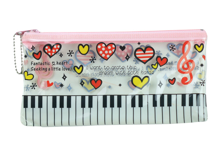 5 piece musical stationery pack- pencil case sharpener eraser ruler &amp; pencil