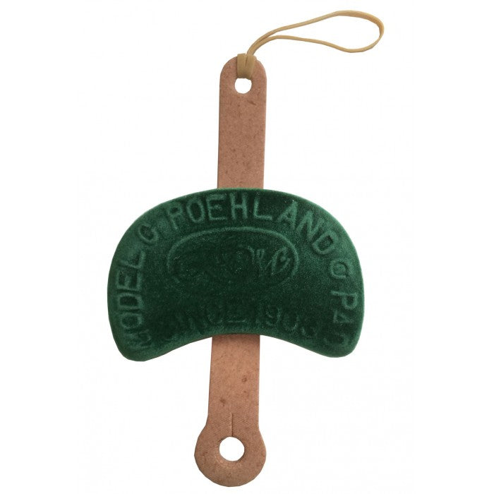Poehland Model C Kidney Shaped Green Velour Violin Shoulder Pad 3/4 - 4/4 Size