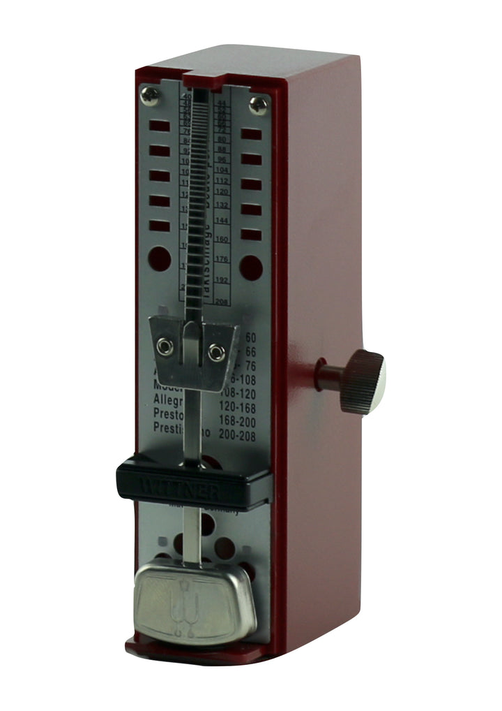 Red Wittner Taktell Super Mini pendulum metronome accurate &amp; portable