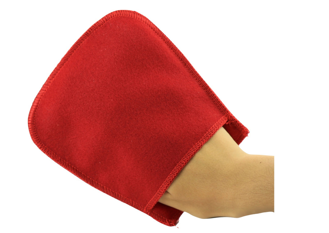 Super soft cotton piano cleaning/polishing mitten pad cloth