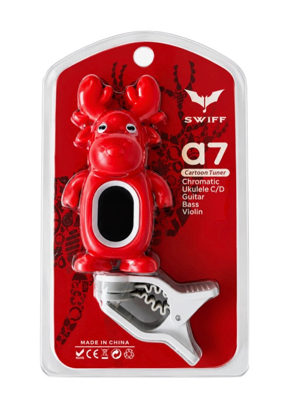 Swiff A7 Reindeer Clip-On Chromatic Tuner - 5 Instrument Modes