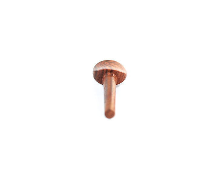 Set of 4 rosewood violin tuning pegs with brass diamond capping 3/4 size