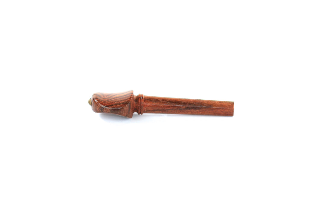 Set of 4 rosewood violin tuning pegs with brass diamond capping 3/4 size