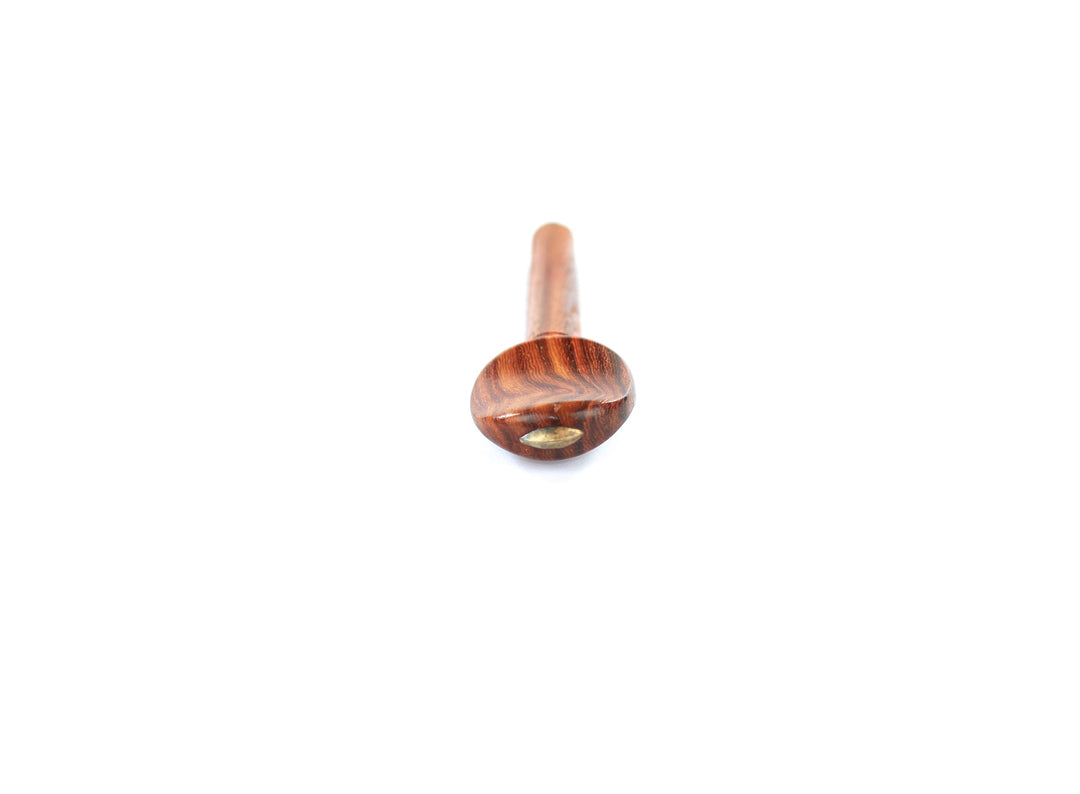 Set of 4 rosewood violin tuning pegs with brass diamond capping 1/2 size
