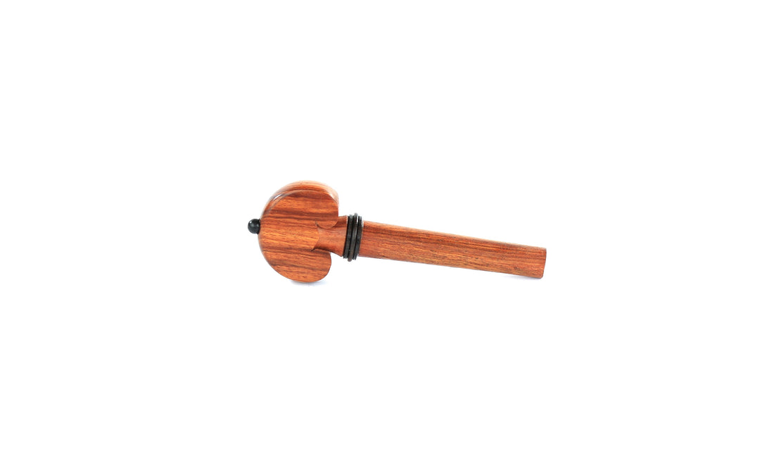 Set of 4 rosewood heart shaped violin tuning pegs 1/8 size