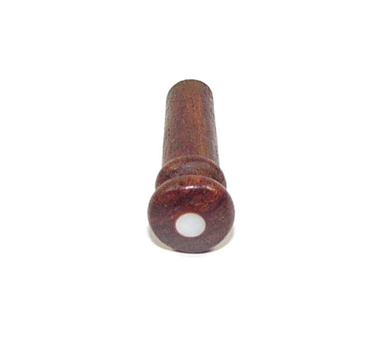 Rosewood Violin End Pin Button Stud Mother of Pearl Inlay