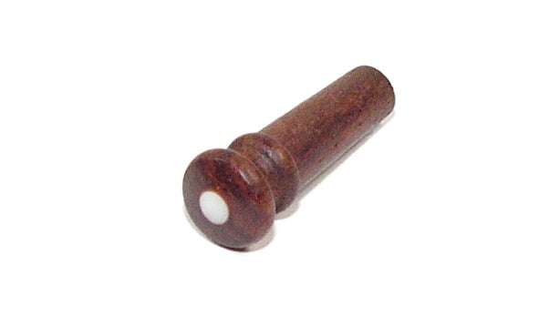 Rosewood Violin End Pin Button Stud Mother of Pearl Inlay
