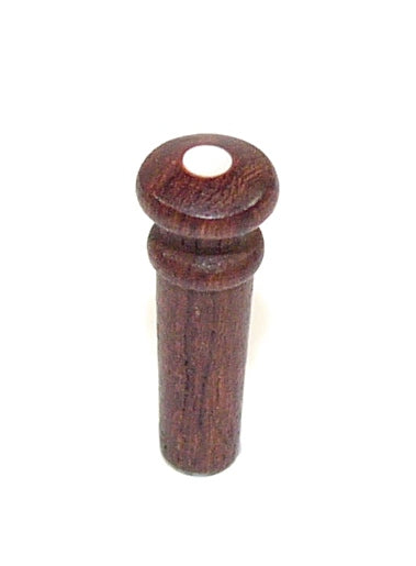 Rosewood Violin End Pin Button Stud Mother of Pearl Inlay