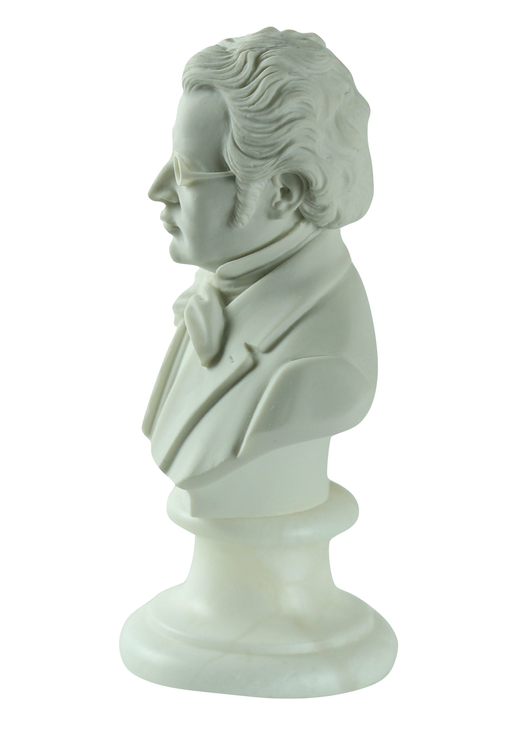 A. Giannelli Franz Schubert Alabaster Bust – Medium, Made in Italy