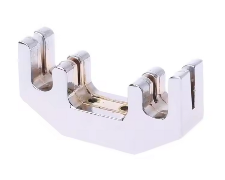 New 4 prong chrome metal practice mute 4/4 - 3/4 violin extra quiet