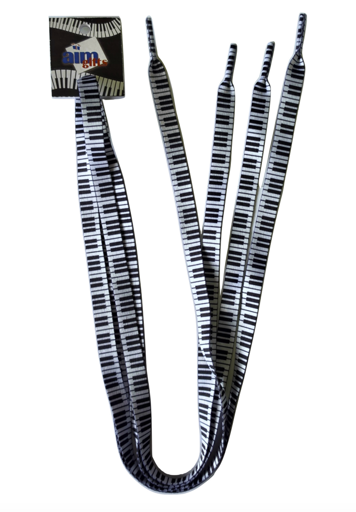 AIM Gifts Piano Keyboard Novelty Shoelaces – 100cm – Pair