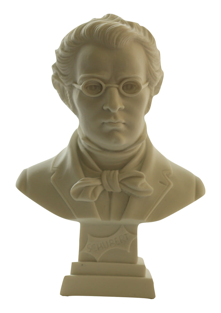 A. Giannelli Mini Franz Schubert Alabaster Bust – Mini, Made in Italy