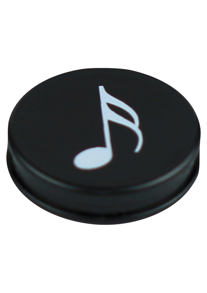 Music themed black round fridge whiteboard magnets 6 pack