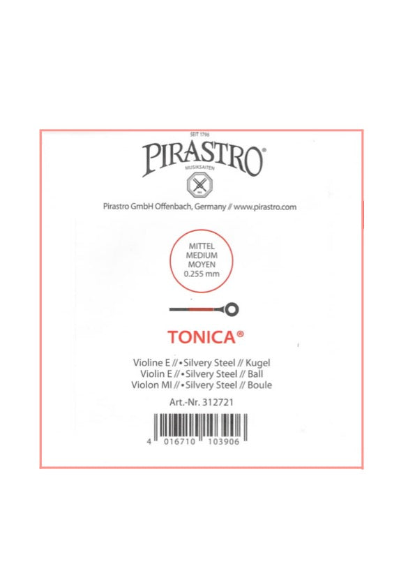 Pirastro Tonica violin string set G-D-A-E NEW formula