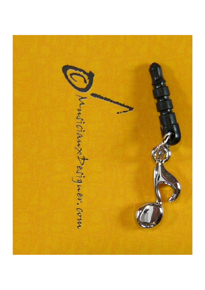 Musician Designer metal single music quaver mobile phone Plug - 3.5mm Jack