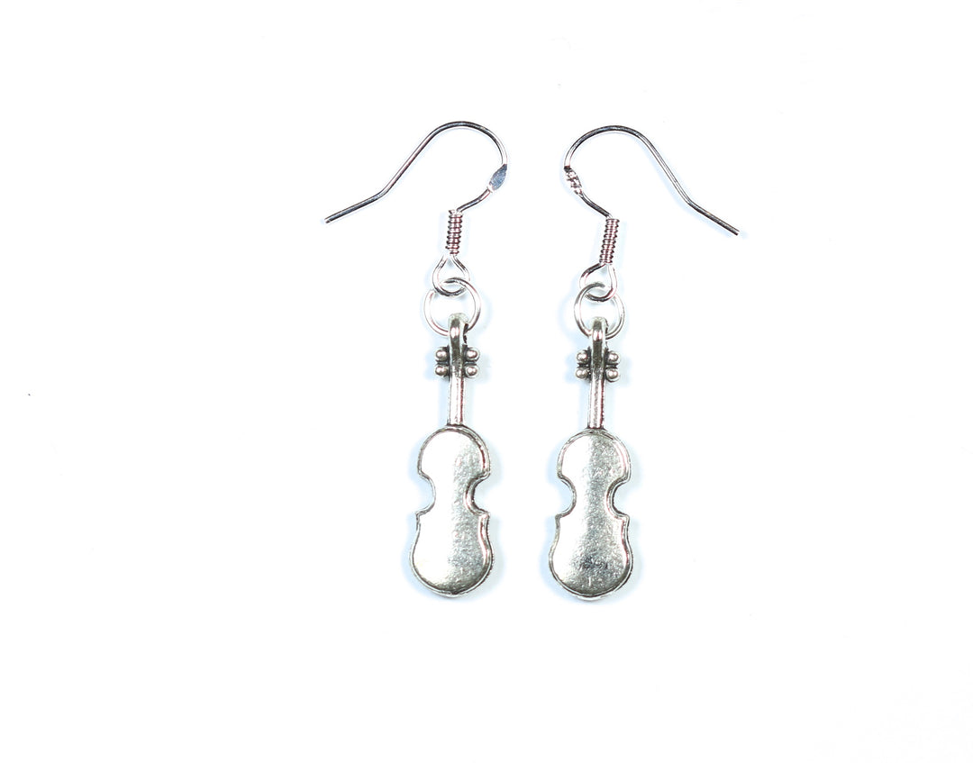 925 sterling silver ear wire hook violin drop earrings inc free red lace pouch
