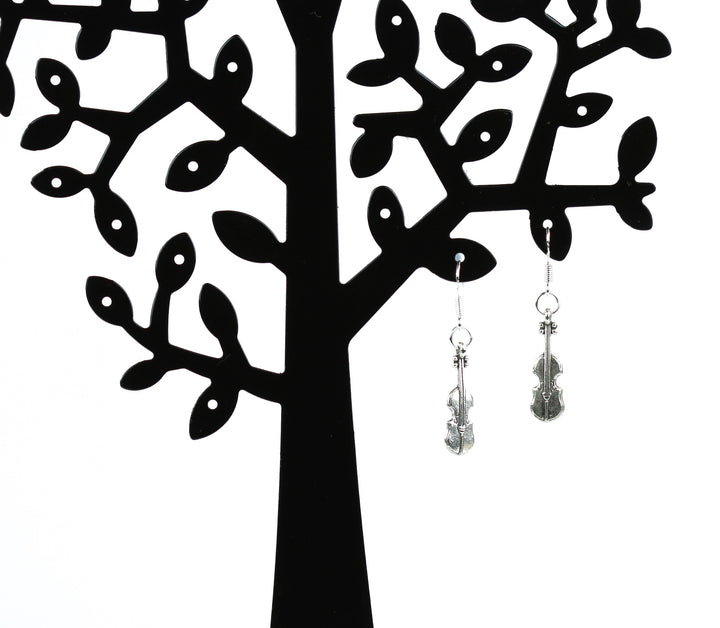 925 sterling silver ear wire hook violin drop earrings inc free red lace pouch