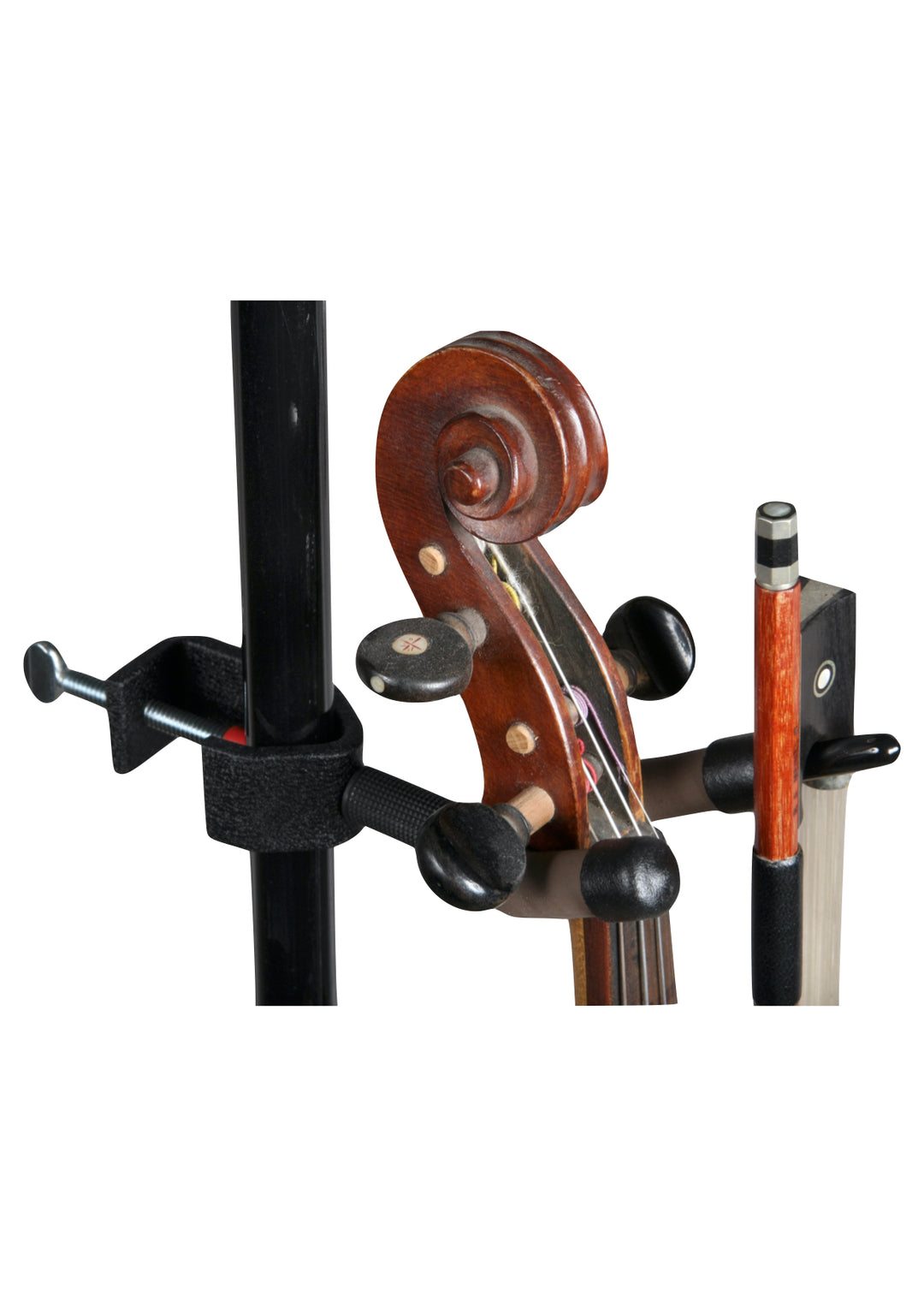 String Swing violin &amp; bow music stand microphone stand hanger Made in USA