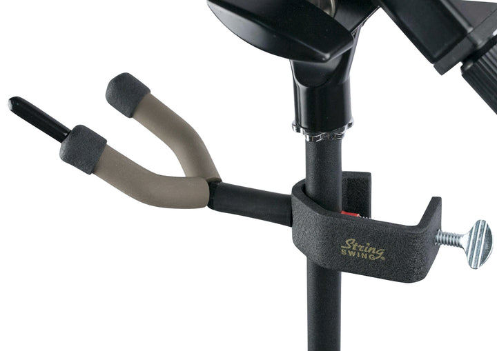 String Swing violin &amp; bow music stand microphone stand hanger Made in USA