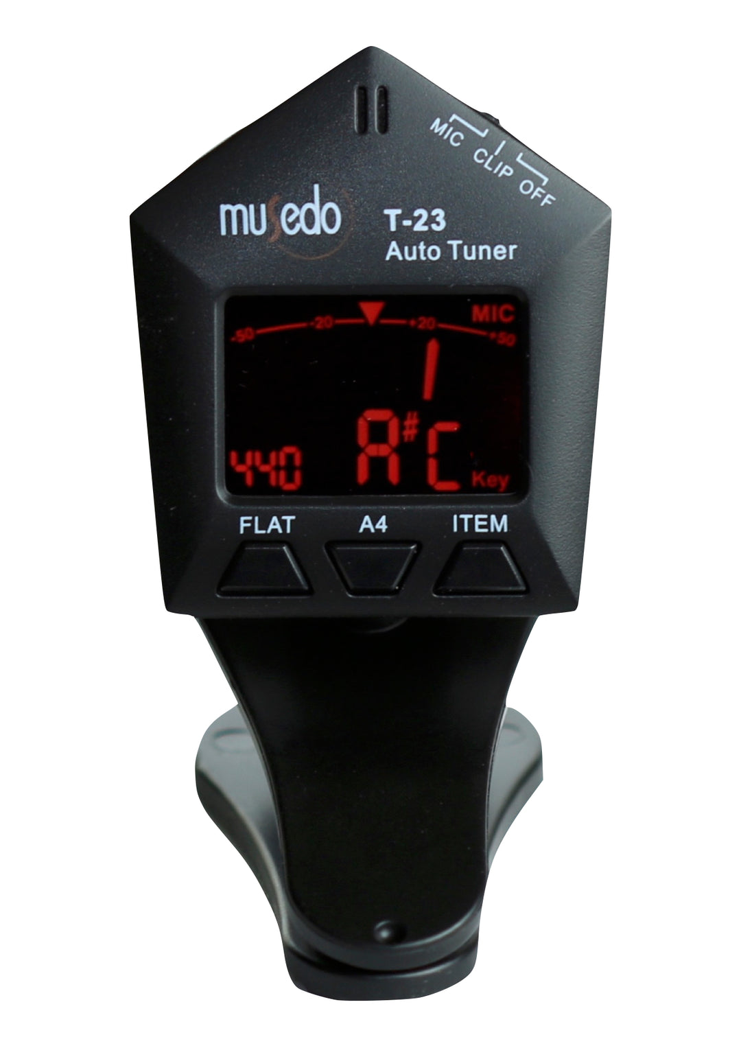 Musedo pentagon clip on tuner model T-23 chromatic Violin Guitar Bass Uke