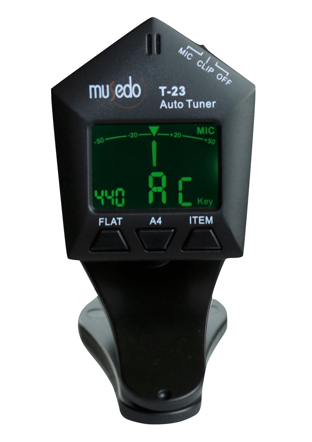 Musedo pentagon clip on tuner model T-23 chromatic Violin Guitar Bass Uke
