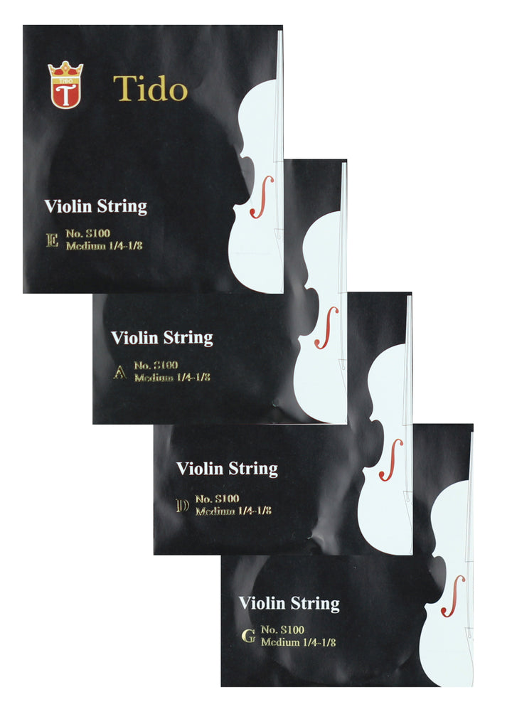 Tido brand violin string set wound with metal core