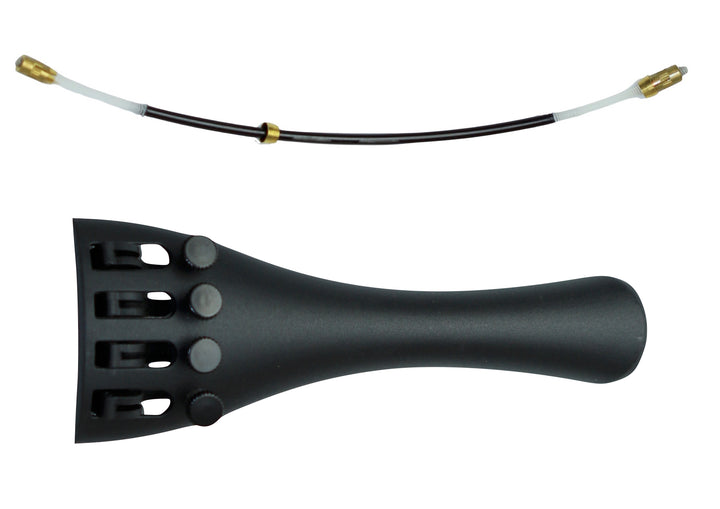 1/8 size durable violin tailpiece built in fine tuners + nylon tie