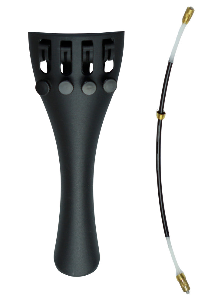 1/8 size durable violin tailpiece built in fine tuners + nylon tie