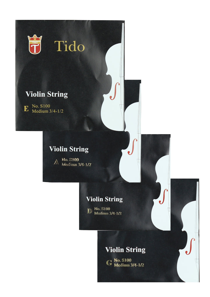 Tido brand violin string set wound with metal core