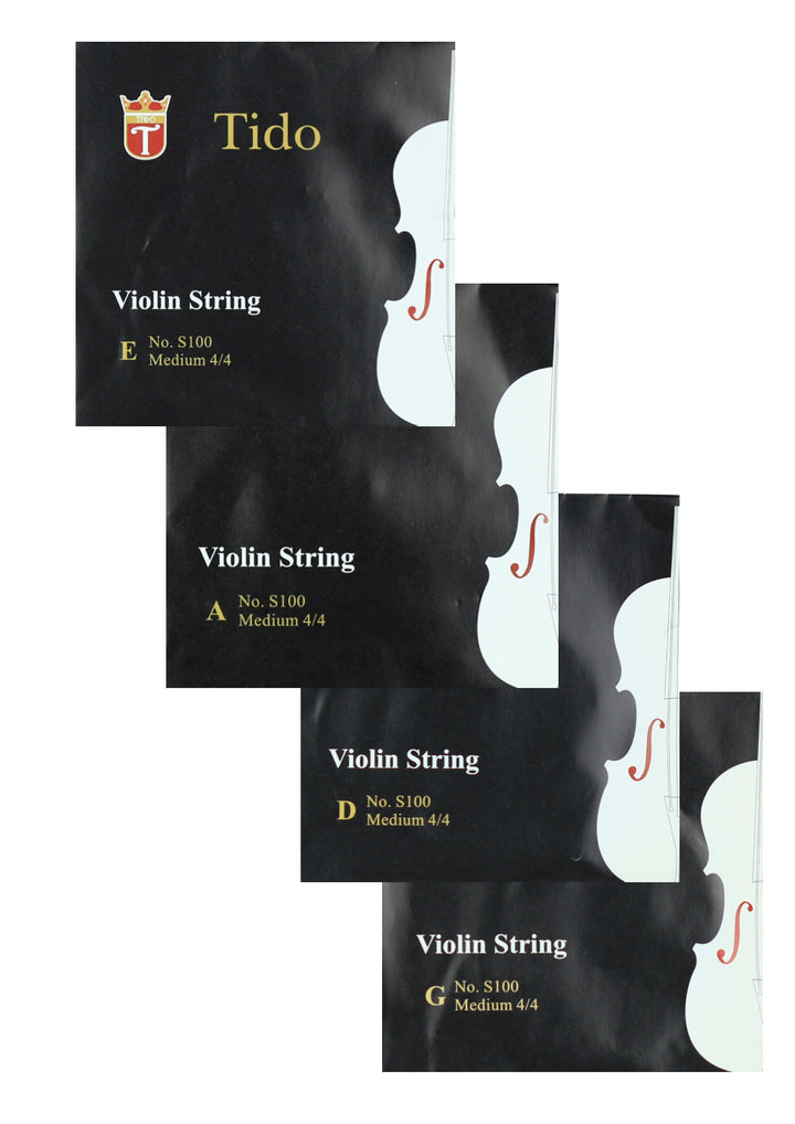 Tido brand violin string set wound with metal core