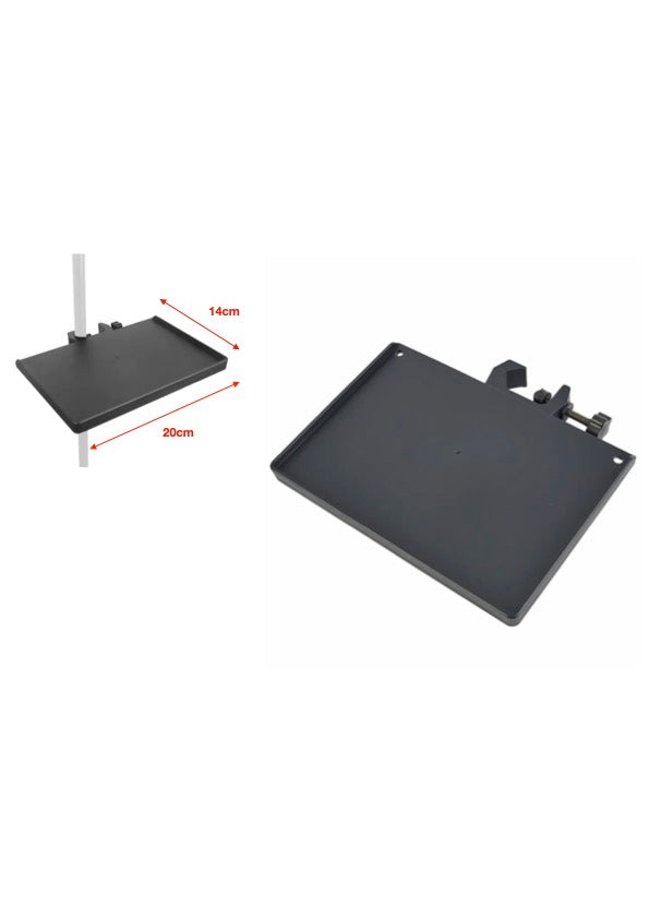 NEW Clamp on Quality Plastic Music Stand Accessories Tray Raised Edges