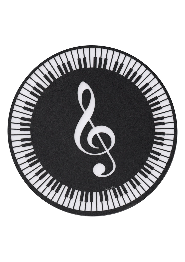 Treble clef keyboard design music computer mouse pad thick rubber base