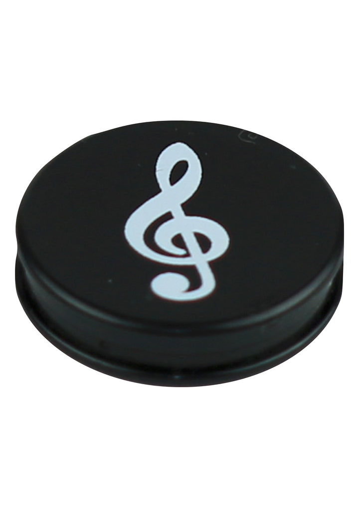 Music themed black round fridge whiteboard magnets 6 pack