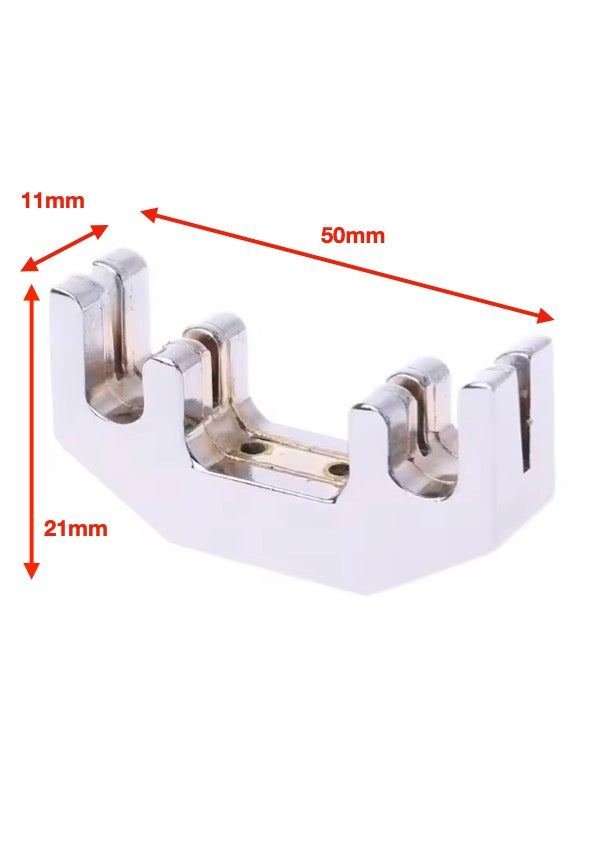 New 4 prong chrome metal practice mute 4/4 - 3/4 violin extra quiet