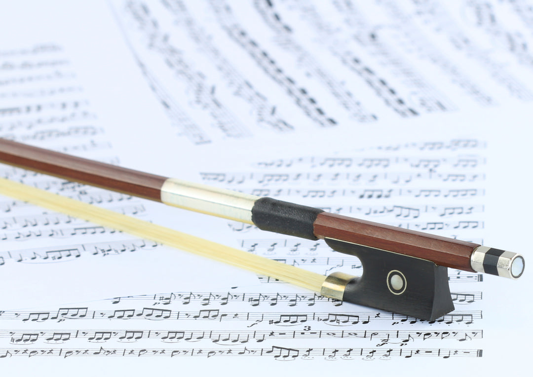 Violin bow octagonal brazilwood stick ebony frog